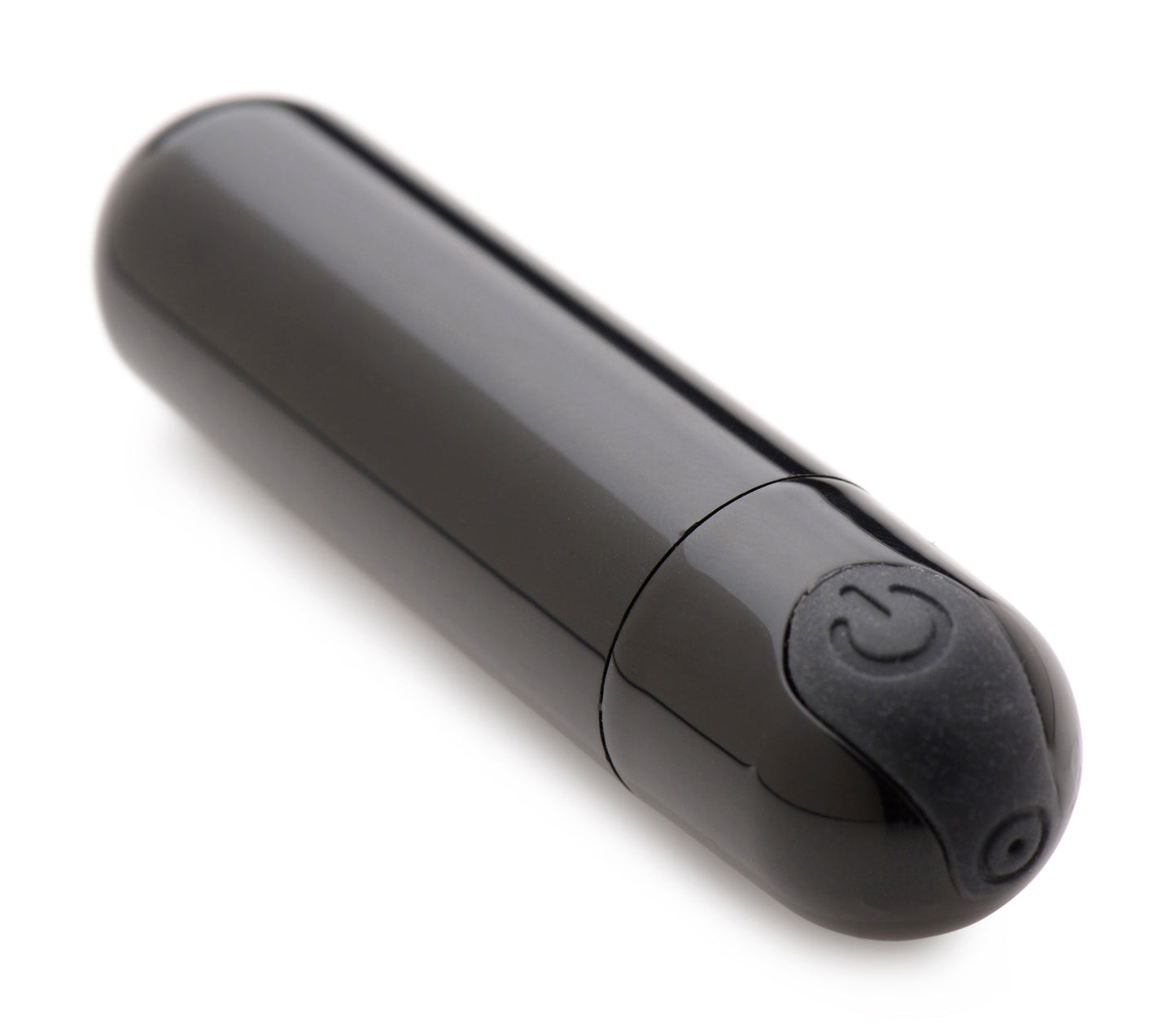 XR Brands 10x Rechargeable Vibrating Metallic Bullet – Black