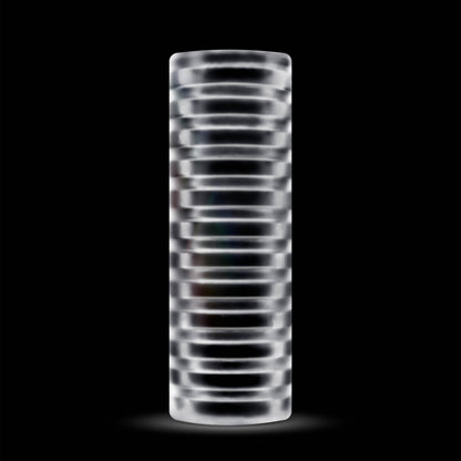 Rize Ribz Glow in the Dark Self-Lubricating Stroker – Clear