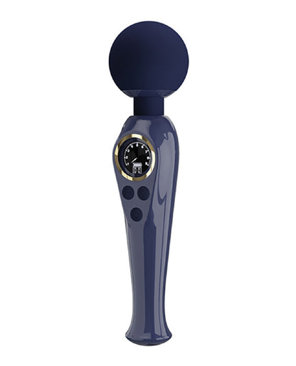 Skylar Led Digital Display Wand - Multi-Function Vibrating Wand - Blue