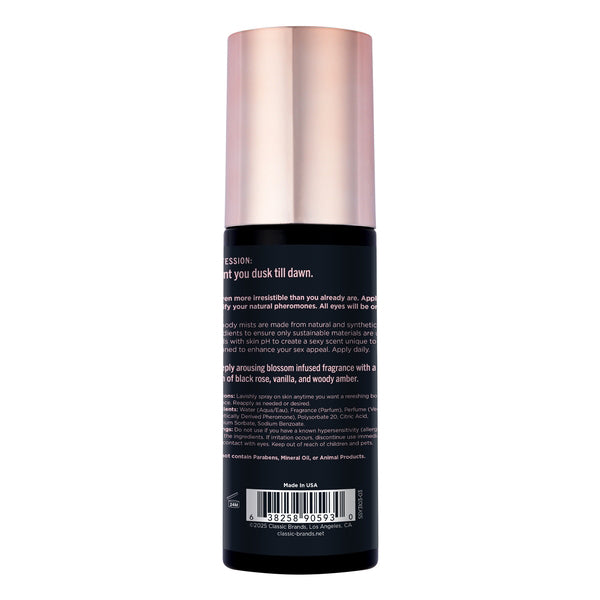 Classic Brands Simply Sexy All Night Long Pheromone Fragrance Mist - 3.35oz - Infused with Black Rose, Vanilla, and Woody Amber