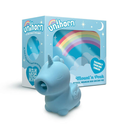 Unihorn Mount'n Peak Vibrator – Blue – Multi-Function Dual Motor