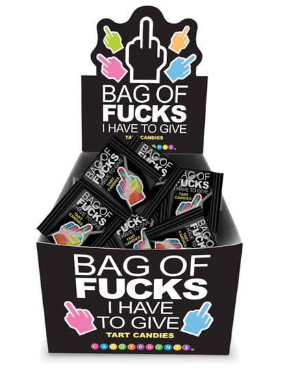 Bag of Fucks I Have to Give Candy Display – 100 Count – Fruit-Flavored