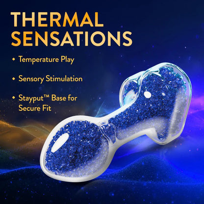 Oh My Gem Prestige Anal Plug - Blue - Premium Borosilicate Glass