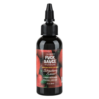 CalExotics Fuck Sauce Strawberry Flavored Water-Based Personal Lubricant - 2 Fl. Oz.