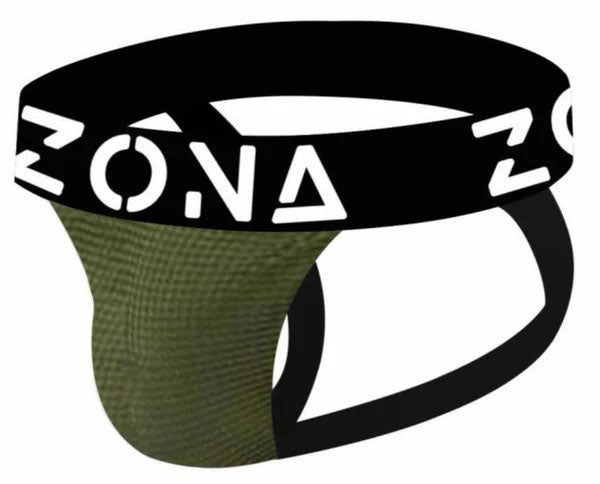 Zona Men's Jockstrap – Large – Green – Moisture-Wicking and Supportive