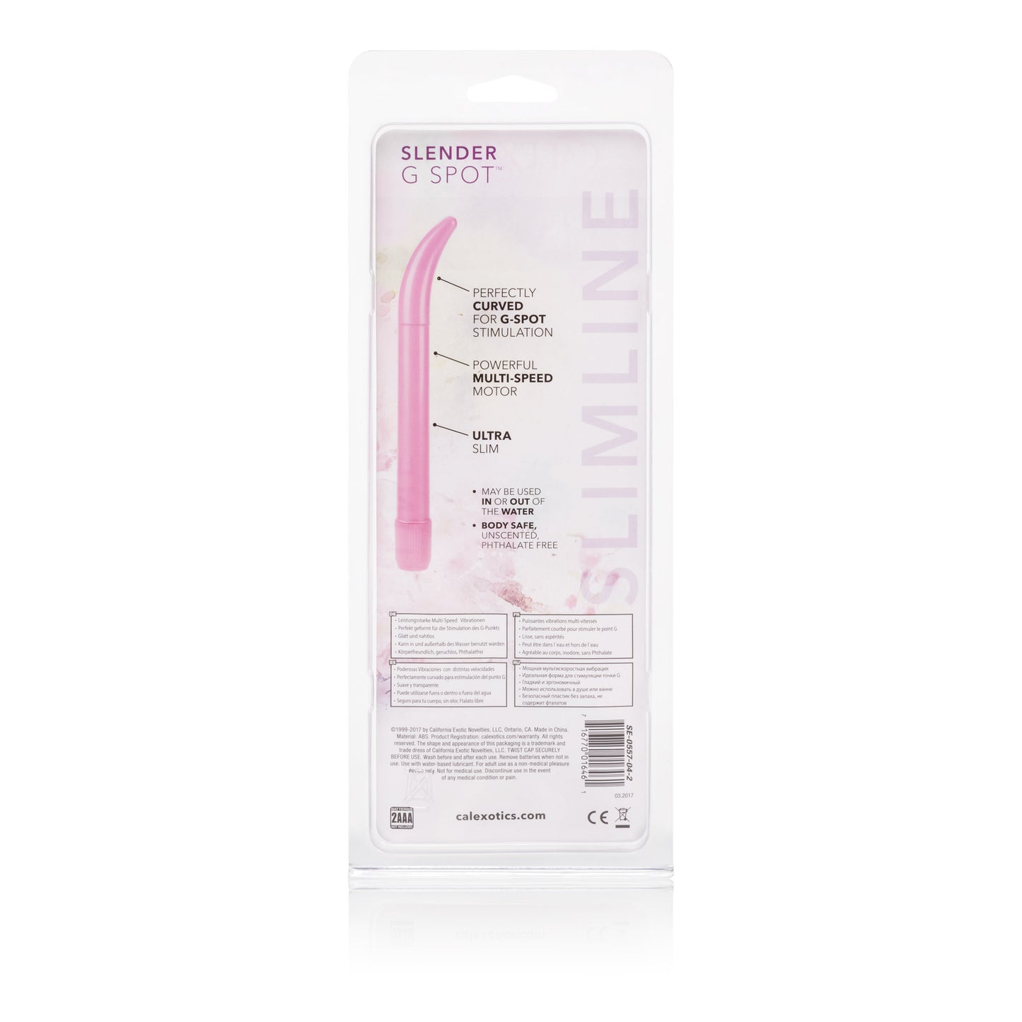 CalExotics Slender G-Spot 7 Inches Massager – Pink