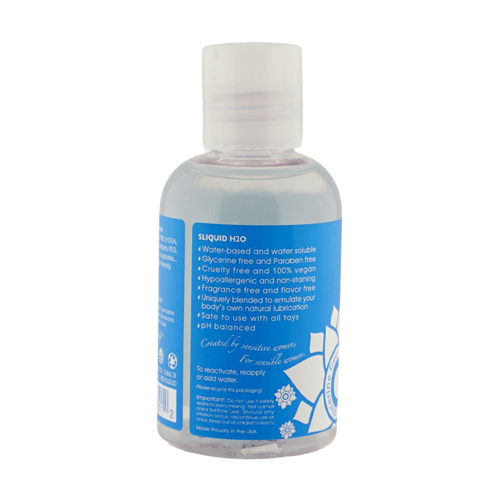 Sliquid Naturals H2O Water-Based Personal Lubricant – 4.2 Fl Oz