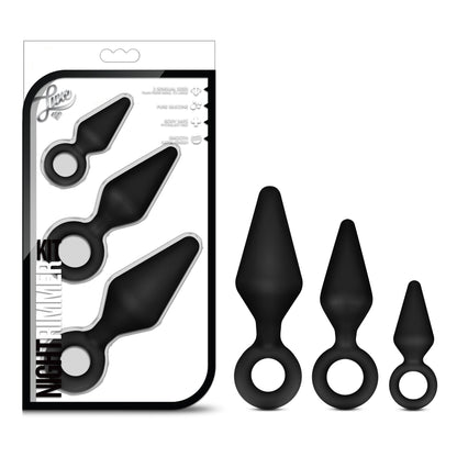 Luxe Night Rimmer Kit - Anal Training Kit - Black