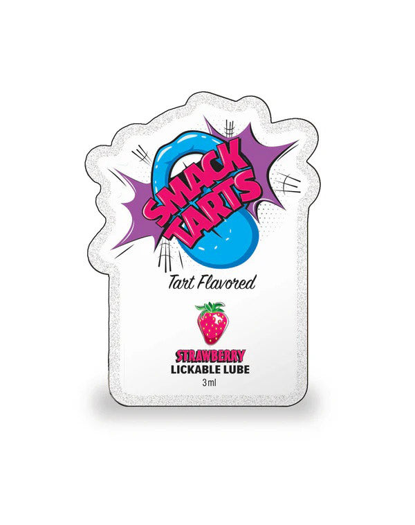 Little Genie SMACK Tarts Lube 3ml Pouch Display – Sour Strawberry