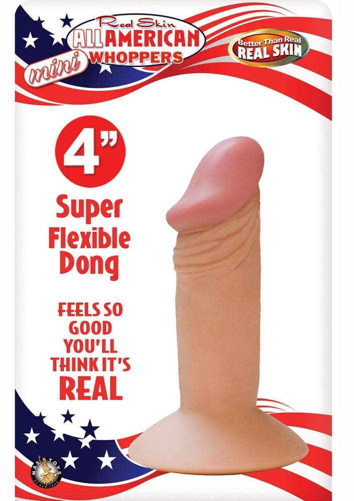 Nasstoys All American Mini Whoppers 4 Inch Dong with Suction Cup Base - Beige
