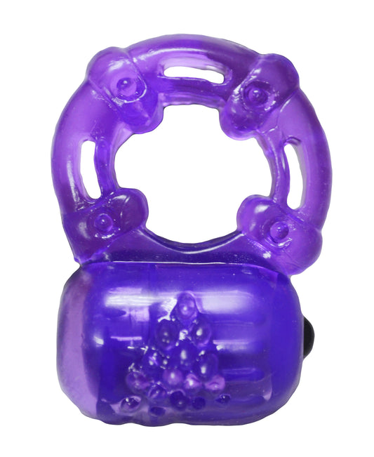 Top Cat Toys Reusable Vibrating Cock Ring – Purple