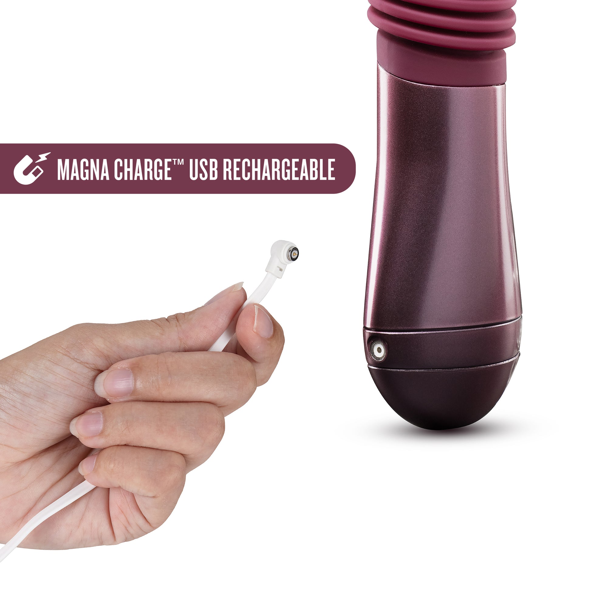 Temptasia Trixie Thrusting Dildo - Wine - G-Spot Stimulation