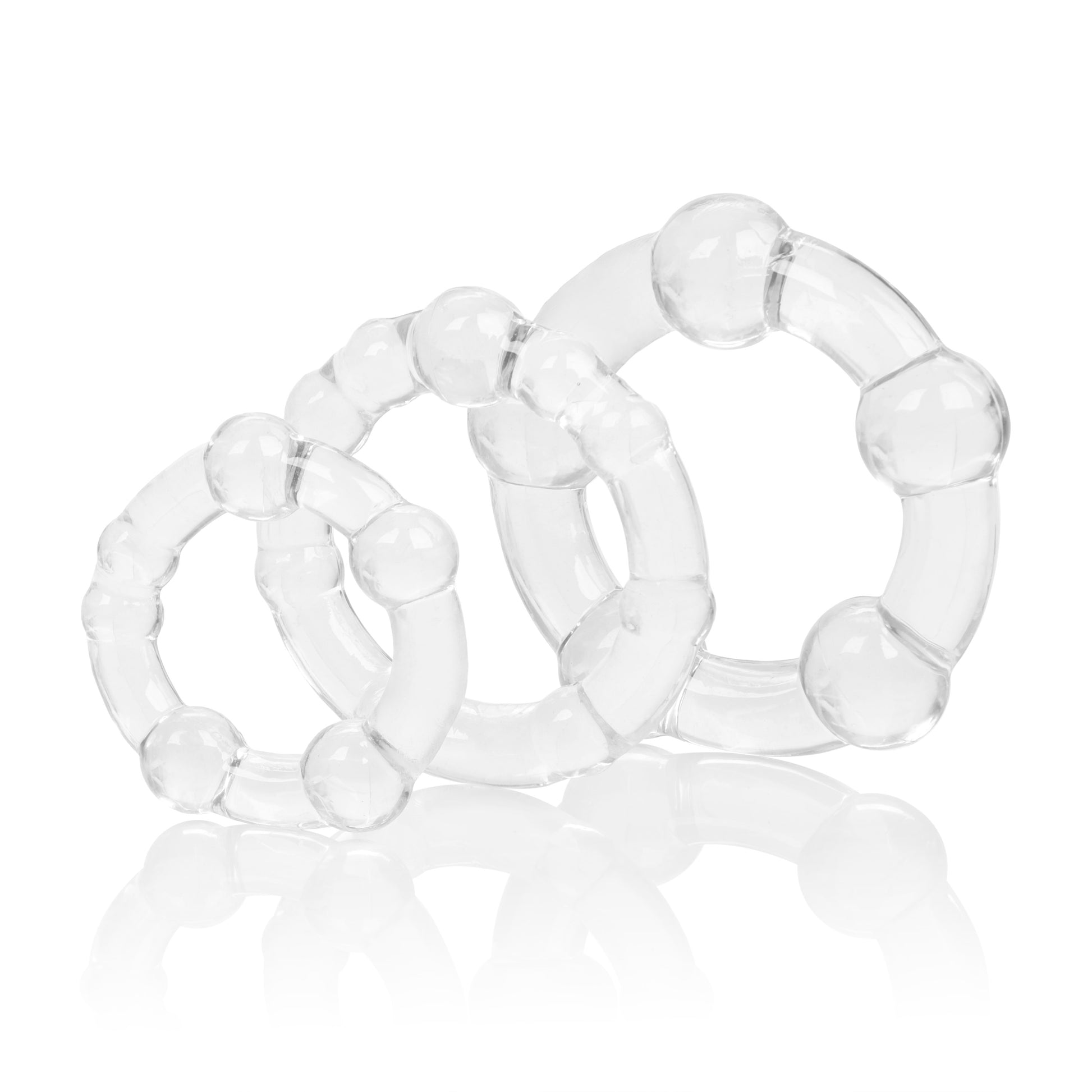 CalExotics Island Rings Beaded Rings – Clear – Waterproof
