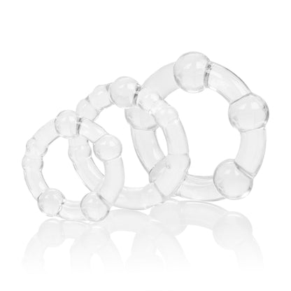CalExotics Island Rings Beaded Rings – Clear – Waterproof