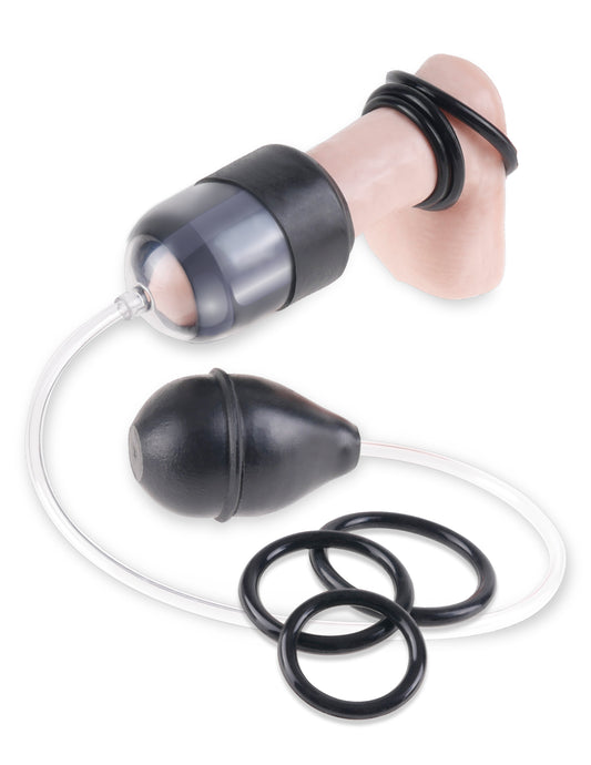Pipedream Fetish Fantasy Series Suck N Stroke Head Pump - Black