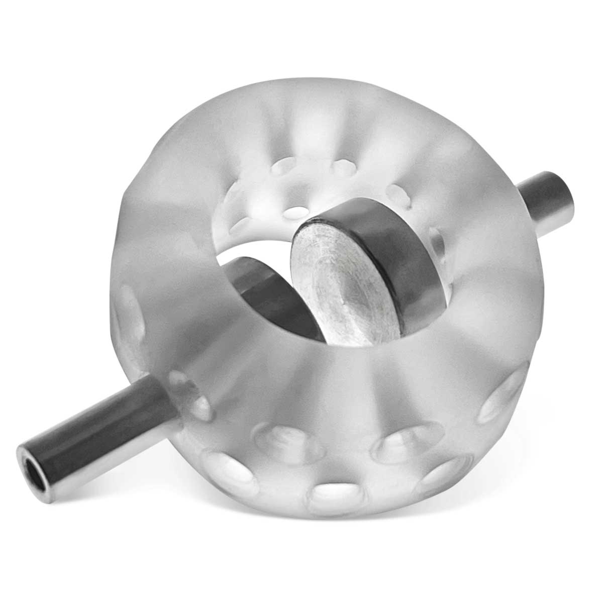 Oxballs AirBalls Electro Ballstretcher with Two 4mm Electro Contacts - Clear Ice