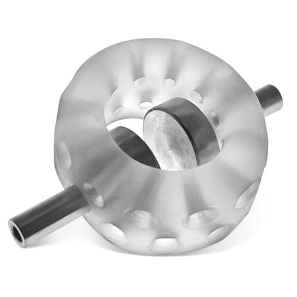 Oxballs AirBalls Electro Ballstretcher with Two 4mm Electro Contacts - Clear Ice