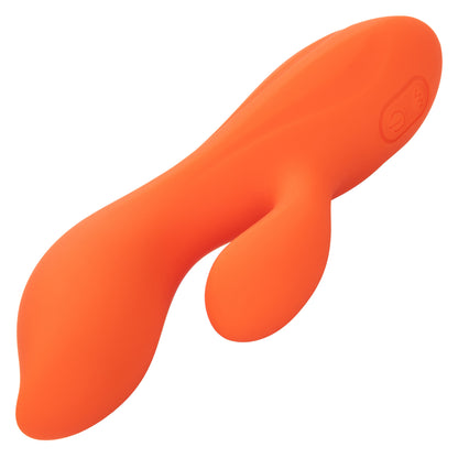 CalExotics Stella Liquid Silicone Dual Teaser - Orange - G-Spot and Clitoral Stimulation