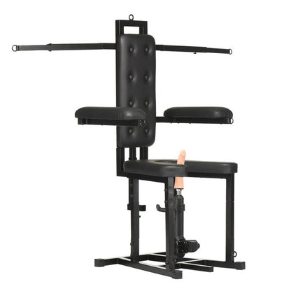 XR Brands Enforcer Chair with Motorized Sex Machine – Black