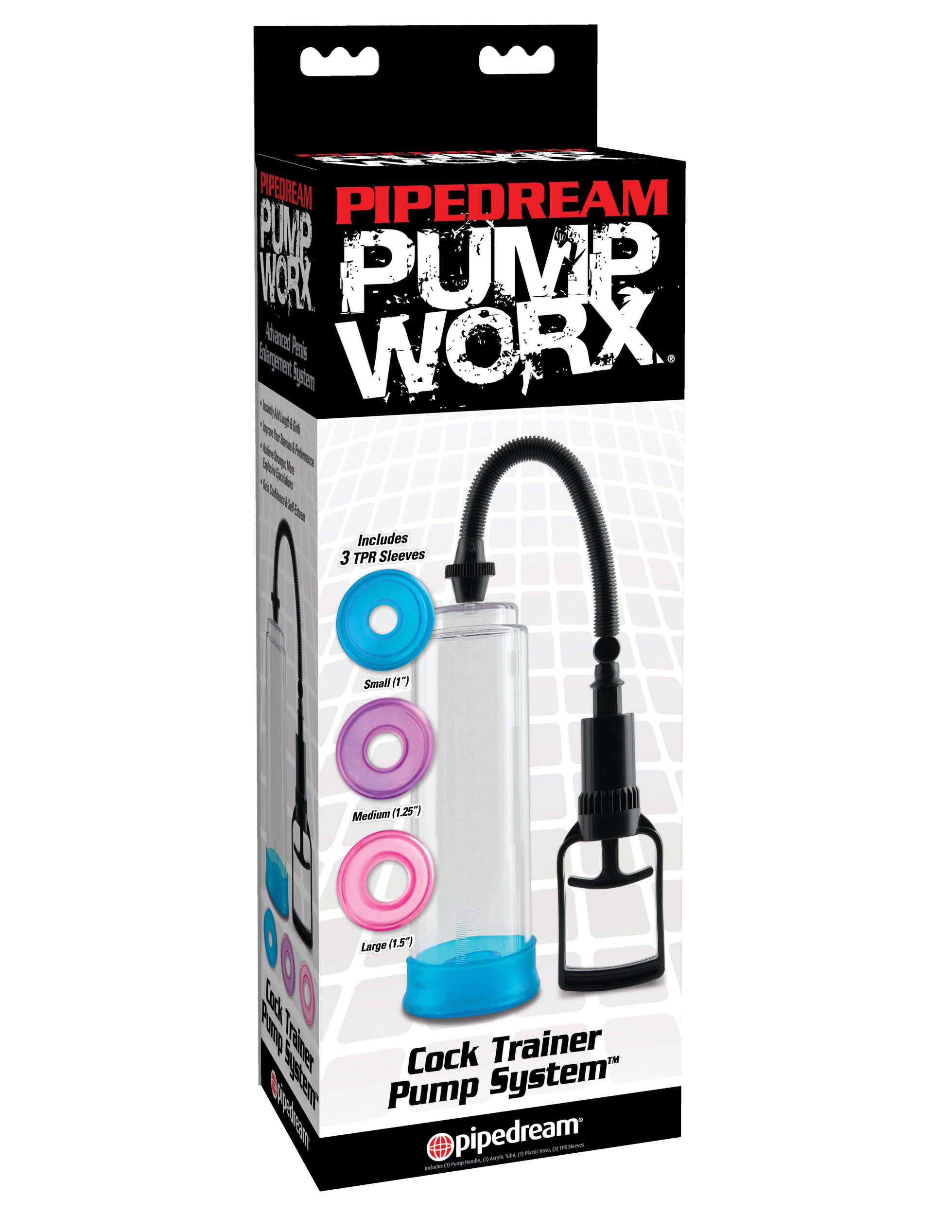 Pipedream Pump Worx Cock Trainer Pump System – Clear