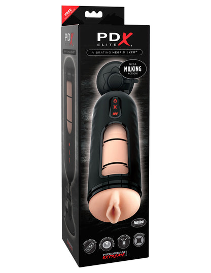 Pipedream PDX Elite Vibrating Mega Milker – Beige – Multi-Speed