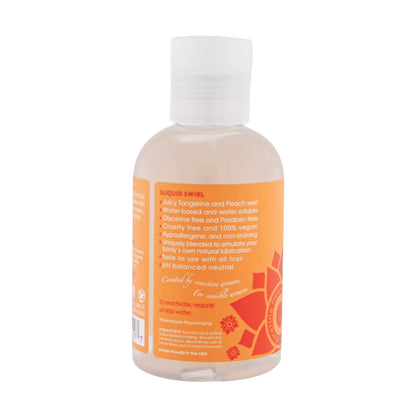 Sliquid Naturals Swirl Tangerine Peach Flavored Water-Based Lubricant – 4.2 Fl. Oz.