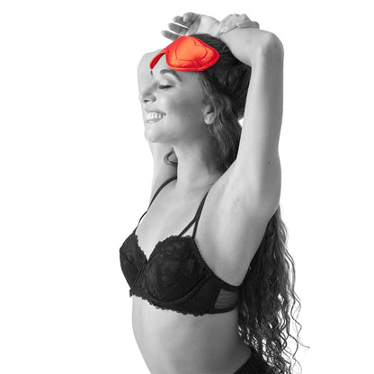Sportsheets Amor Blindfold - Red Satin Eye Mask with Foam Padding