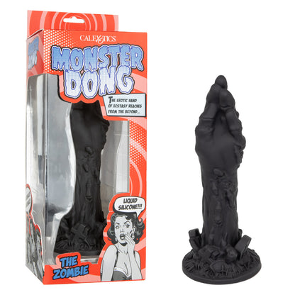 CalExotics Monster Dong The Zombie - Waterproof Flexible Silicone Dildo - Black