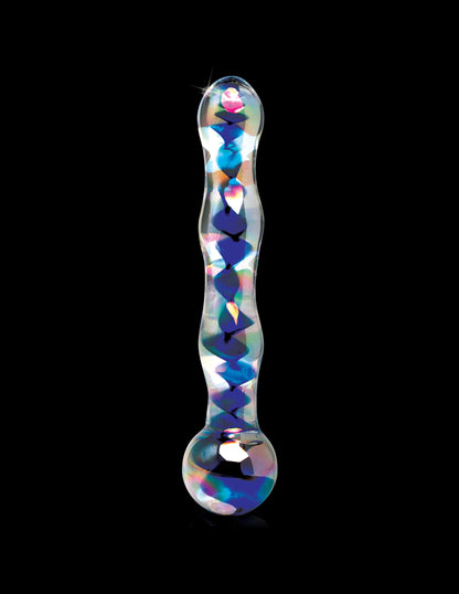 Pipedream Icicles No. 8 Glass Massager – Clear/Blue