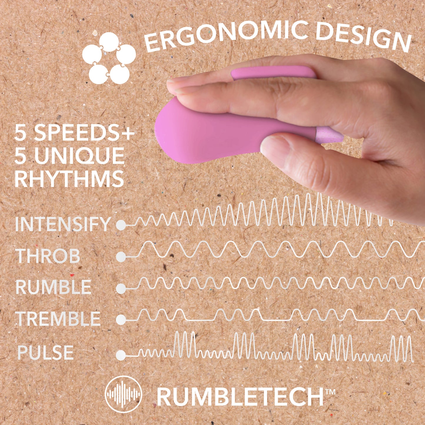 Gaia Eco Delight - Vibrating Vibe with 10 Modes - Purple