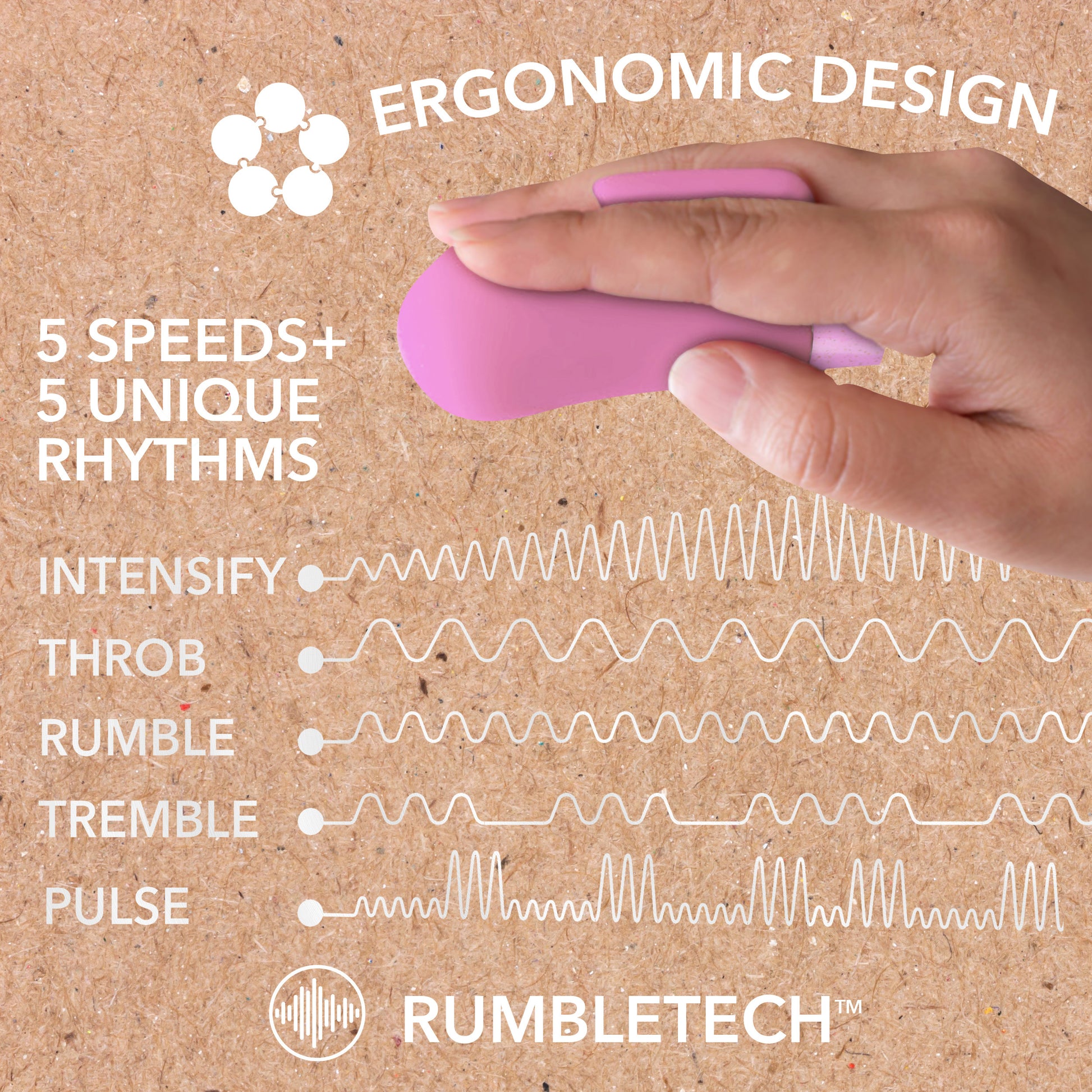 Gaia Eco Delight - Vibrating Vibe with 10 Modes - Purple