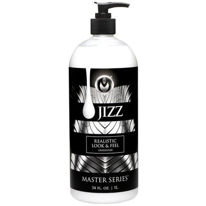 XR Brands Jizz Unscented Water-Based Lube - 34oz - White