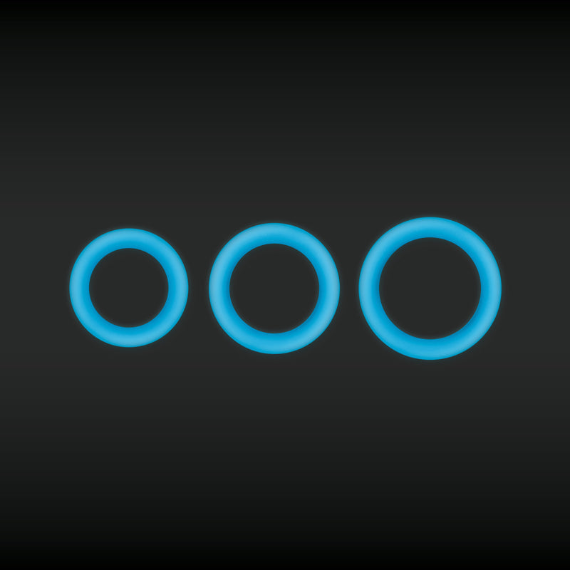 nsnovelties Firefly Halo Small Glow-in-the-Dark Cock Ring – Blue