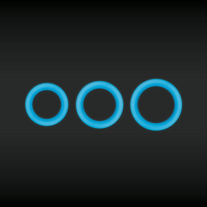 nsnovelties Firefly Halo Small Glow-in-the-Dark Cock Ring – Blue