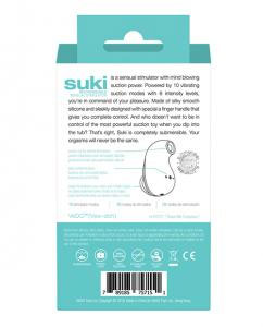 Suki Rechargeable Sonic Vibe - Tease Me Turquoise - Clitoral Stimulator with Pulsating and Vibrating Modes