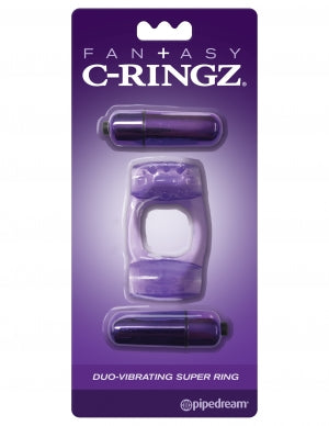 Fantasy C-Ringz Duo-Vibrating Super Ring – Purple
