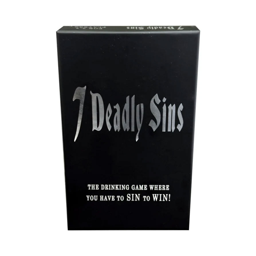 7 Deadly Sins Drinking Game – Includes 100 Sin Cards and Game Chips