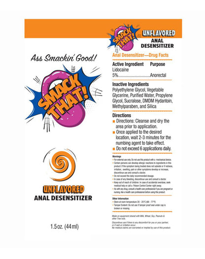 Little Genie Smack That Anal Desensitizer Gel – Unflavored 1.5oz