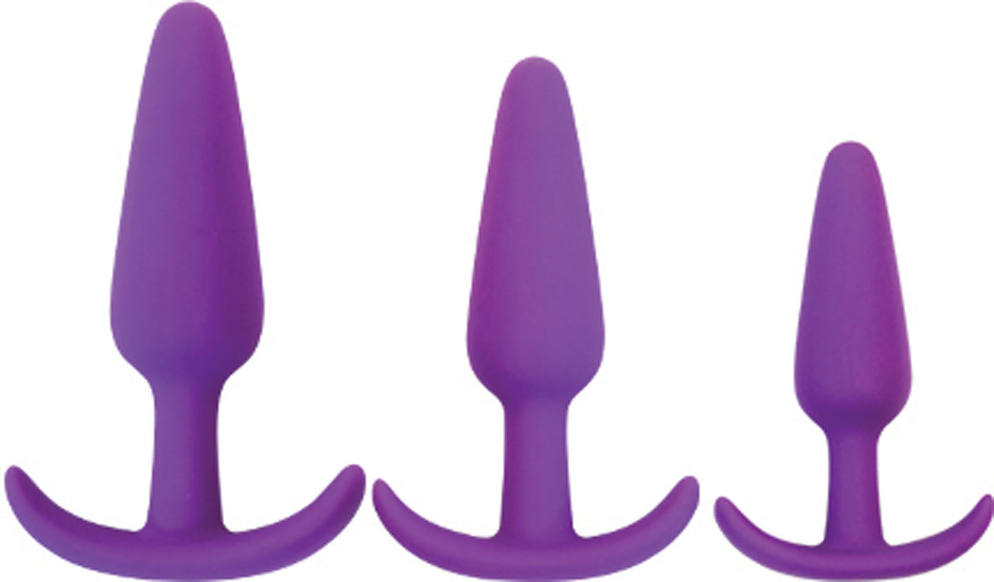Gossip Rump Rockers - 3 Piece Anal Plug Trainer Set - Purple