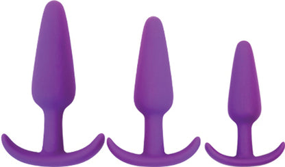 Gossip Rump Rockers - 3 Piece Anal Plug Trainer Set - Purple