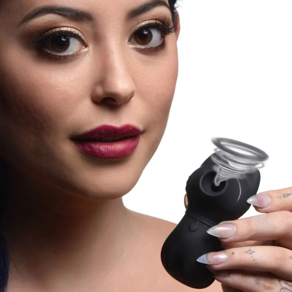 Sucky Kitty Clitoral Stimulator - 7 Suction Levels - Black