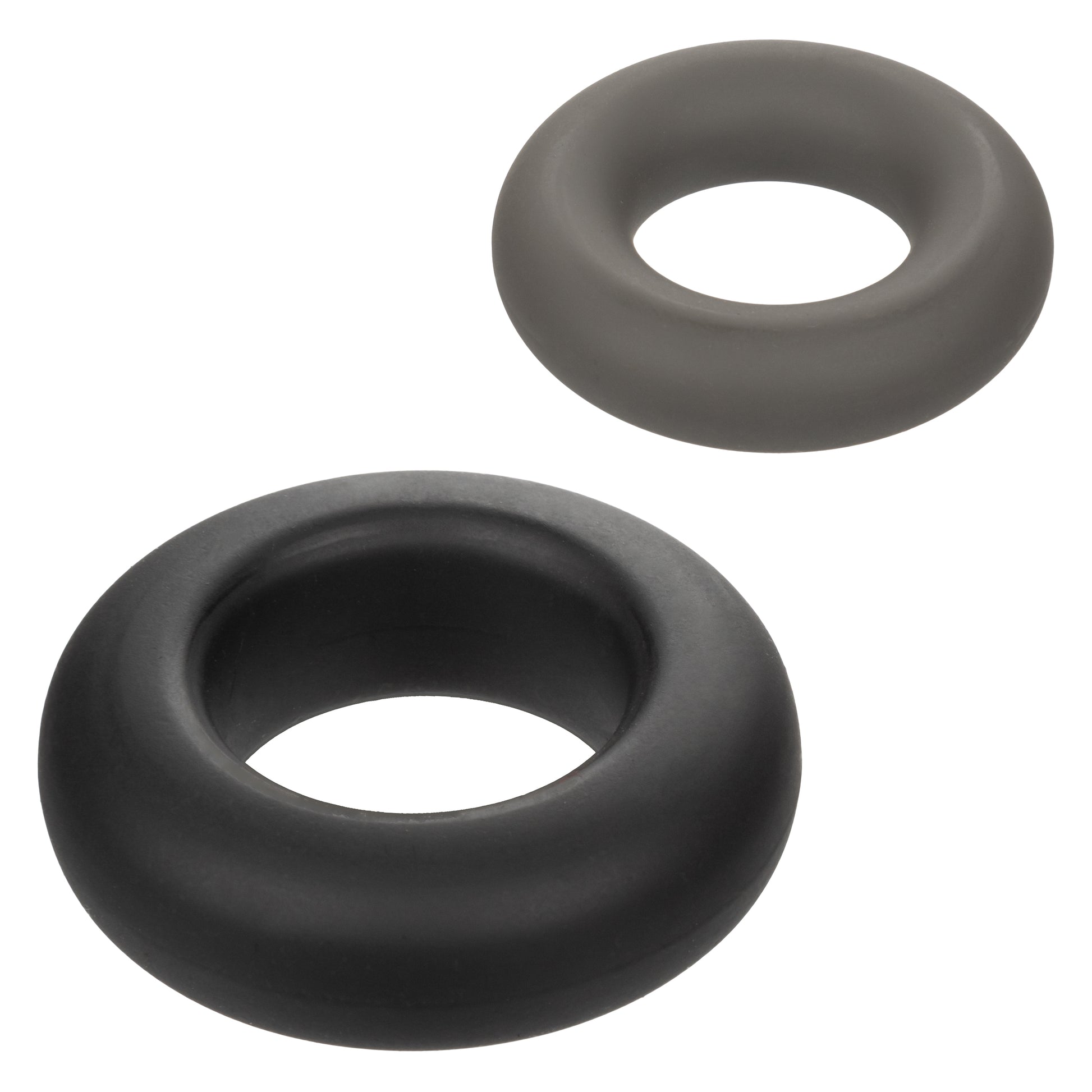 Alpha Liquid Silicone Prolong Set of 2 - Black/Gray Intimate Enhancers
