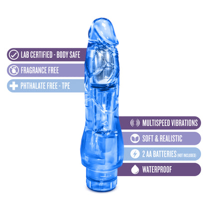 Blush Fantasy Vibe - Vibrating Bendable Toy - Blue