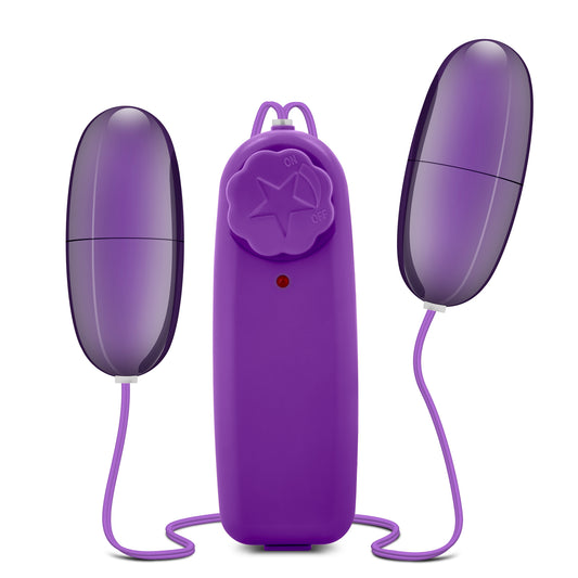 Blush B Yours Double Pop Eggs - Dual Vibrating Eggs - Purple