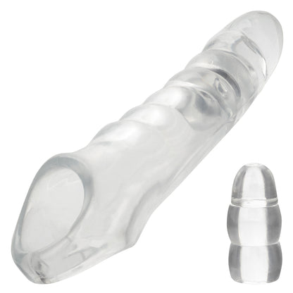 CalExotics Performance Maxx Clear Extension Kit – Clear, 3.75" Head, Body-Safe Material