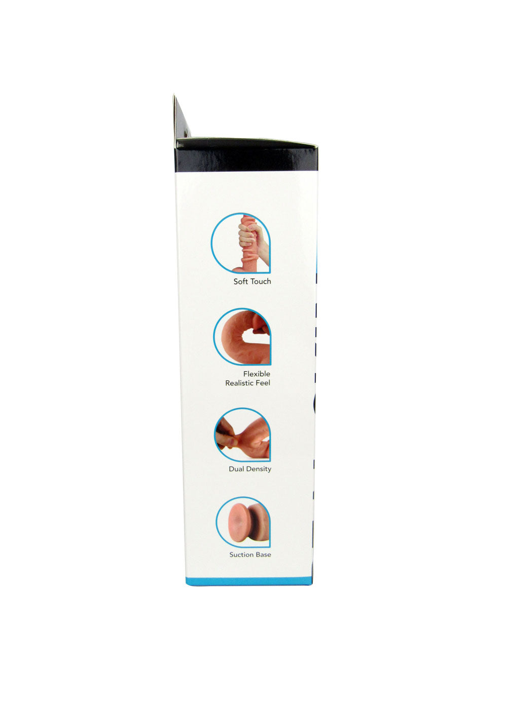 Real Skin 9" Dual Layer Dildo - Beige - Bendable and Realistic