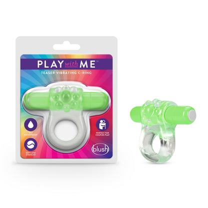Blush Play With Me Teaser Vibrating C-Ring – Green