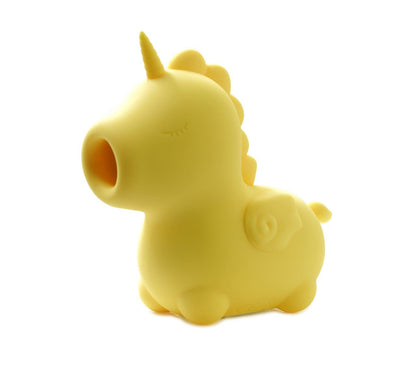 Unihorn Bean Blossom Rechargeable Dual Motor Vibrator - Yellow