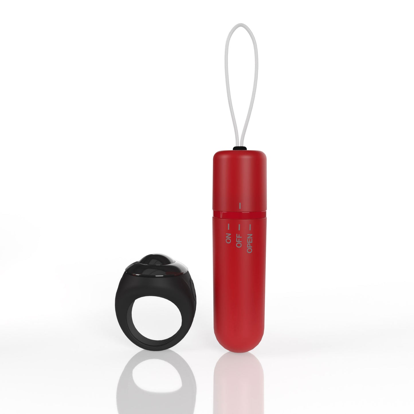 Screaming O Vibrating Panty Set with Remote Control Ring - Red