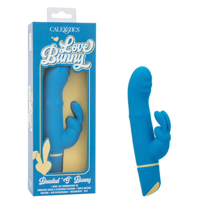 CalExotics Love Bunny Beaded G Bunny Vibrator with Dual Motors – Blue